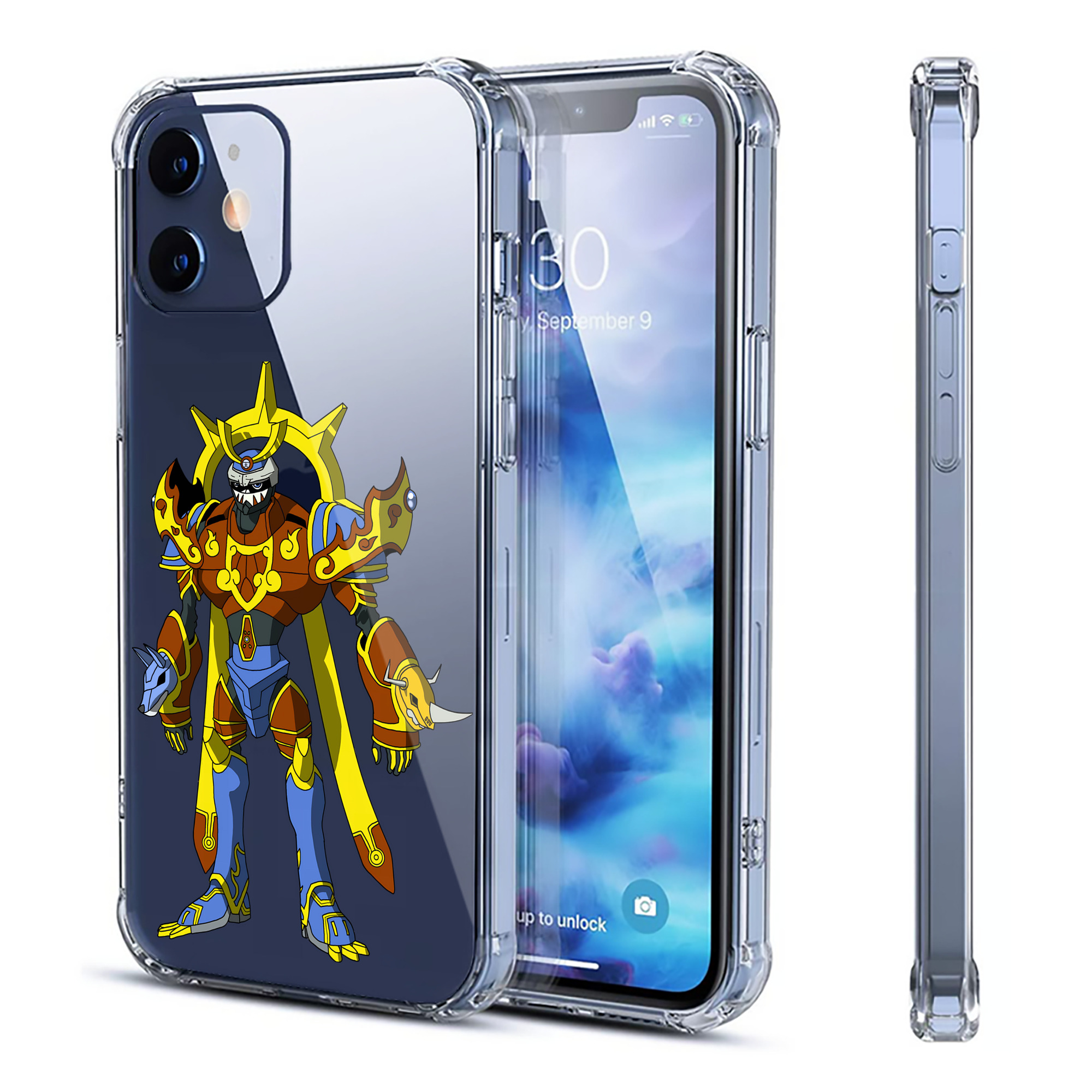 （画像用） Digimon デジタルモンスター/デジモン 【iPhone 12シリーズ対応】透明スマホケース（クリアソフトケース）